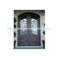 Puertas de entrada principal de hierro, Puertas de hierro forjado de doble entrada, Puerta de entrada de madera forjado de hierro